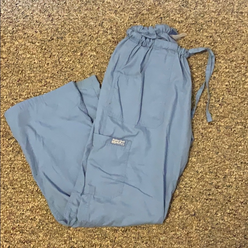 Light blue Buttersoft Scrub Pants by UA scrubs